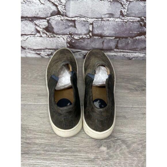 Sofft Green Grey Leather Slip On Snake Print Comfort Shoes Women’s Sz 9M US/40EU - Picture 5 of 16